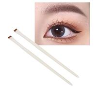 Pennello per eyeliner, 2 pezzi, angolato, pennello per eyeliner, trucco professionale, setole morbide, sottile, obliquo, pennello per eyeliner, strumento cosmetico