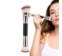 Pennello per fondotinta, a doppia estremità, per ombretto, da donna, per liquidi, correttori, crema, blush