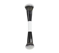 Pennello per fondotinta, manico in legno, setole artificiali, 17 cm, per liquida, , blush, illuminante, trucco professionale per routine e tra