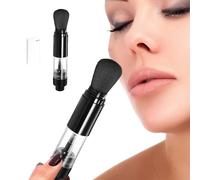 Pennello per fondotinta per bronzer, pennello per cipria ricaricabile, pennello per cipria riutilizzabile, strumento portatile per donne, fidanzata, mamma, moglie