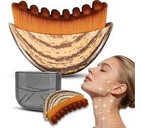 Pennello per fondotinta per contorno linfatico per scolpire il viso e massaggio linfatico - Pennello per l'applicazione di trucco e cura della pelle con setole morbide e dense per fondotinta liscio