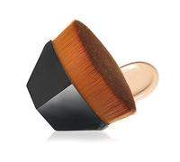 Pennello per fondotinta senza tracce con setole morbide piatte delicate sulla pelle Trucco rapido e impeccabile Trucco ergonomico tridimensionale manico a forma di diamante pennello per trucco con