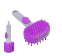 Pennello per gatti vapore | Spazzola di lavaggio per cani da 7,48 pollici | di per animali domestici | Spazzo a doppio lato silicone 19x10x6cm con pettine e pettine inferiore, privo di ann