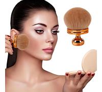 Pennello per il trucco del corpo extra large per self tanner, trucco da viaggio, applicatore Suncreen, 3 pollici Width Professional Kabuki Powder, Mushroom Head Large Powder Self-tanner Face and Body