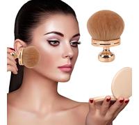 Pennello per il trucco del corpo extra large per self tanner, trucco da viaggio, applicatore Suncreen, 3 pollici Width Professional Kabuki Powder, Mushroom Head Large Powder Self-tanner Face and Body