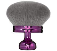 Pennello per il trucco del corpo per una copertura completa del corpo, design a testa di fungo extra large, in morbida fibra artificiale, viola con setole grigie, ideale per miscelare anche braccia e
