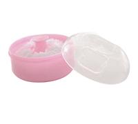 Pennello per il trucco per bambini, spugna per il viso, contenitore cosmetico per le foglie (rosa, taglia unica)