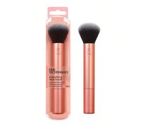 Pennello per il viso Tutto di Real Techniques, finitura perfetta, applicazione del trucco senza striature, per fondotinta e cipria, pennello per il viso morbido, senza crudeltà, 1 pezzo arancione, pen