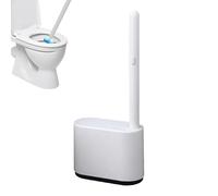 Pennello per il water - Montaggio della parete del spazzola per toilette | Klobürstenhalter | Bush della pelle con manico ergonomico | Scrubber da bagno con la testa di pennello solubile in acqua per