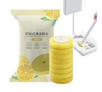 Pennello per il water - Montaggio della parete del spazzola per toilette | Klobürstenhalter | Bush della pelle con manico ergonomico | Scrubber da bagno con la testa di pennello solubile in acqua per