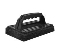 Pennello per la pulizia della piastra - Scrubber per grill top premium con impugnatura di comfort, setole in acciaio inossidabile robuste | Strumenti per flagelli della griglia per barbecue, ra