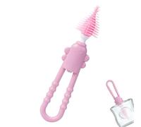 Pennello per lavatrice per bambini in silicone - pennello per ciuccio, capezzolo in silicone e detergente per bottiglia | Bacchetta per pulizia a manico lungo, scrubber flessibile morbido, kit di