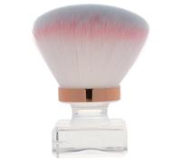 Pennello per Make-up Testa a Fungo Piccolo in Plastica e Fibra | Applicazione Precisa, Setole Morbide e Manico Liscio, per Cipria Fissante e Illuminante in Viaggio