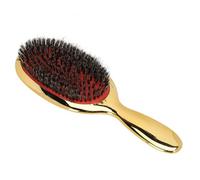 Pennello per massaggio a cuscino ad aria Donne che districano la spazzola per capelli ricci di acconciatura dritta per acconciare per lo styling di salone di casa (Oro)