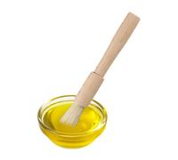 Pennello per pasticceria, set di 2 spazzole da cucina in legno, utensili per imbiancatura, accessorio per grigliare, barbecue e forno, per arrostire e preparare alimenti