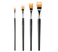 Pennello Per Pittura Acrilica-9-22cm, Matite Ergonomiche Di Pittura In 4 Parti | Set Di Pennelli Per Artisti | Collezione Pennelli Fatti Capelli D'arte Armeggiare, Disegnare E