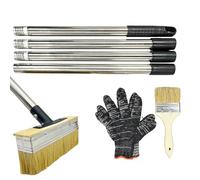 Pennello per pittura per trattamenti, applicatore detergente per pavimenti | Spazzola lavapavimenti ad alta resistenza per casa, esterno, patio, veranda, giardino, giardino, cemento, recinzione