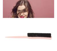 Pennello per prendere in giro i capelli NSXAYIWE, pettine in pressione in nylon a 3 fili con pick di coda di topi per capelli ricchiati, sezionamento, levigatura e styling (Pink)