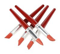 Pennello per scolpire l'argilla siliconica, 5 pezzi 18 cm/7,1 pollici Strumento per modellare la punta in gomma Penna per pittura Strumento per levigare l'argilla per modellare