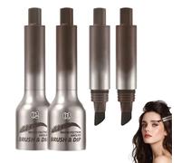 Pennello per sopracciglia, Liquido Impermeabile Matite Sopracciglia Multifunzione Gel Sopracciglio e Pennello Angolato, Resistente al Sudore, Naturale, Lunga Durata (Espresso+Cioccolato)