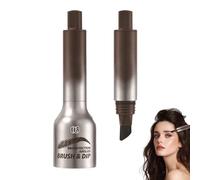 Pennello per sopracciglia, Matite per sopracciglia liquide multifunzionali, 2024 Nuovo gel per sopracciglia e Pennello per sopracciglia angolate, Resistente al sudore, Naturale (cioccolato)