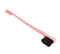 Pennello per sopracciglia Pettine per ciglia Pennello per sopracciglia Strumento di bellezza multiuso a doppia testa per uso domestico Parrucchiere Materiale ABS 18 cm (Rossa)