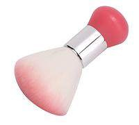 Pennello per spolverino a collo di zenithaur pennello per la pulizia dei capelli barbiere professionista per il salone di rimozione dei capelli morbidi per la rimozione della (Rosa)
