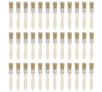 Pennello per termosifoni 36 pezzi da 1 pollice pennello setola naturale bordo piatto con manico in legno strumento di trattamento delle pareti for vernici, colle Per la pulizia