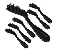 Pennello per Tintura dei Capelli 6 Pezzi Nero in Polipropilene | Design Pettine Integrato, Uso Salone e Ritocco alla Base, per Capelli e Barba, Finitura Nera Professionale