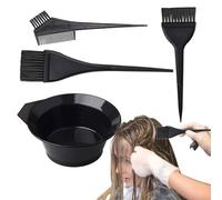 Pennello per tintura per capelli - strumenti di morire per capelli e pettine di colorazione | Kit di strumenti da colorare con ciotola di miscelazione, guanti, coperture per le orecchie, fermagli per