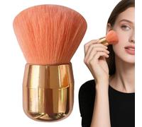 Pennello per trucco a testa larga, applicatore per fondotinta retrattile, pennello cosmetico portatile per fondotinta in polvere, correttore e fard, setole morbide per una miscelazione liscia