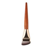 Pennello per trucco - Black Wood Handle, Professional Cream Foundation Brush, Face Makeup Tool, Dense Synthetic Bristles, Precise Contour Application | Liquid Foundation, Cream, Powder, Conto
