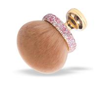 Pennello per trucco corpo extra large per autoabbronzante, 7,6 cm di larghezza, pennello kabuki autoabbronzante, cipria, fondotinta, fard, bronzer, pennello ovale per viso e gambe, con borsa con