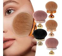 Pennello per trucco, fondotinta, pennello autoabbronzante, extra grande, per il trucco, spazzola per il trucco, testa larga, ovale, per il viso, le gambe e le braccia
