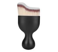 Pennello per trucco per fondotinta Pennello per trucco base professionale curvo a forma di bicchiere di vino per fondotinta liquido Miscelazione di polvere Finitura impeccabile (Grigio)