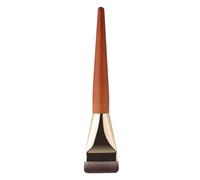 Pennello per trucco piatto - Black Wood Handle, Professional Cream Foundation Brush, Face Makeup Tool, Dense Synthetic Bristles, Precise Contour Application | Liquid Foundation, Cream, Powder, Conto