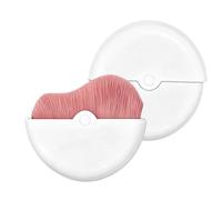 Pennello per trucco viso, Strumento con setole morbide, Cosmetico con copertura protettiva, Pennello da viaggio con design compatto, 2,44x2,44x0,71 pollici Categoria bellezza, Applicatore professional
