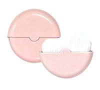 Pennello per trucco viso, Strumento con setole morbide, Cosmetico con copertura protettiva, Pennello da viaggio con design compatto, 2,44x2,44x0,71 pollici Categoria bellezza, Applicatore professional