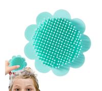 Pennello per vasca da bagno a cabina di culla, pennello per massaggio per bambini | Spazzola per capelli del cuoio capelluto in silicone | Scrubber di berretto a culla di setole morbide per mamma, bam