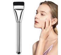 Pennello piatto 5.4'' Pennello piatto per trucco Lama sottile Setole morbide liquide Correttore contorno per copertura senza striature Finitura naturale per la casa