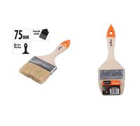 PENNELLO PIATTO DA 3" 75MM PENNELLESSA PER PITTURA VERNICIARE DIPINGERE 90265