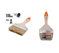 PENNELLO PIATTO DA 4" 100 MM PENNELLESSA PER PITTURA VERNICIARE DIPINGERE 90266
