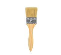 Pennello piatto da artista a testa piatta, grande pennello per pittura ad olio, acrilico, acquerello, legno, decorazione da parete, in legno