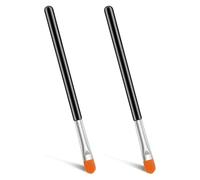 Pennello piatto per correttore, pennello applicatore per ombretto primer, pennello per sfumare, pennello per contorno naso, strumenti professionali per l'applicazione di crema, piccolo pennello per