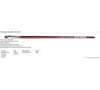 Pennello Piatto Serie 1810 N°12 Martora Kolinsky Manico Lungo