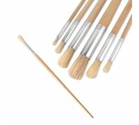 Pennello piccolo pezzo o set di pennelli a setole rotonde, diverse misure (10 mm, 6 pezzi)
