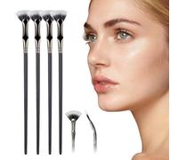 Pennello pieghevole per ciglia smerlato angolare, 2024, pennello a ventaglio per mascara, separatore per ciglia e pettine per ciglia, strumento multifunzionale per separare le ciglia, strumento di