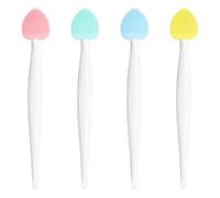 Pennello poros per il naso | Brush al naso in silicone a cuore | Pennello per pulizia pori a doppia faccia | Spazzole esfoliate per esfolianti per labbra rimozione punto nero massaggio facciale