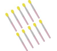 Pennello professionale in silicone per labbra, set da 10 pezzi, non assorbente, per applicazioni cosmetiche, pennelli per labbra