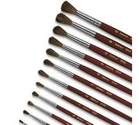 PENNELLO PUNTA PIATTA pura setola N°6 SERIE 577 LEBEZ